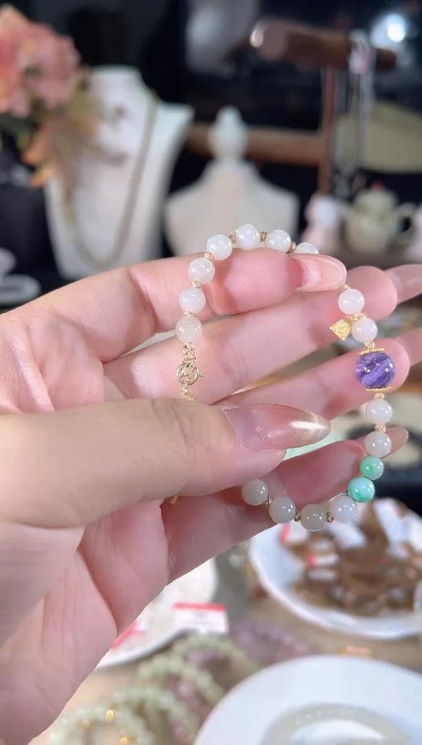 手链银S925镶嵌和田玉多样性发货其一