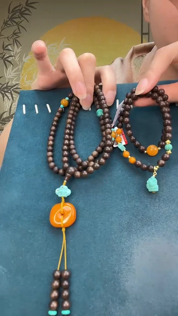 裸石琥珀未镶嵌A1238天然蜜蜡一套