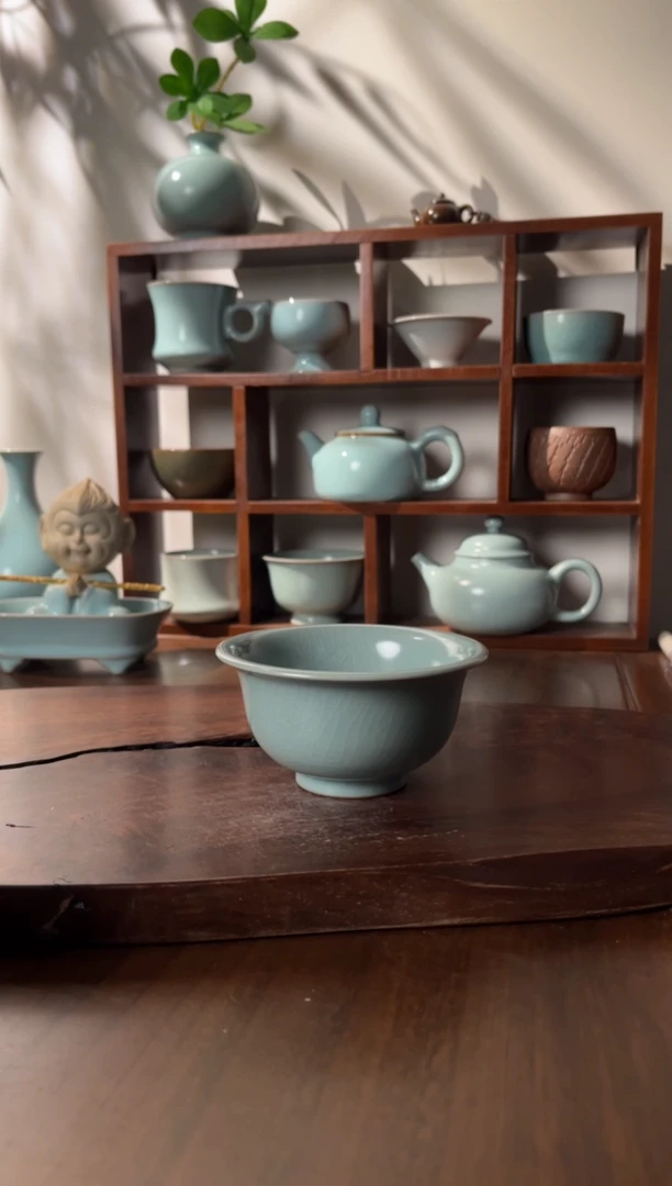 【闪购商品】杯清凉寺仿古釉色压手杯