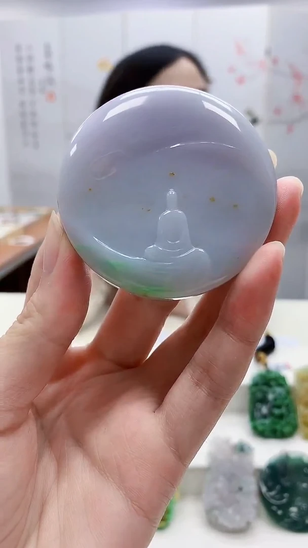 定制翡翠未镶嵌4852zm-毛货挂件悟道58