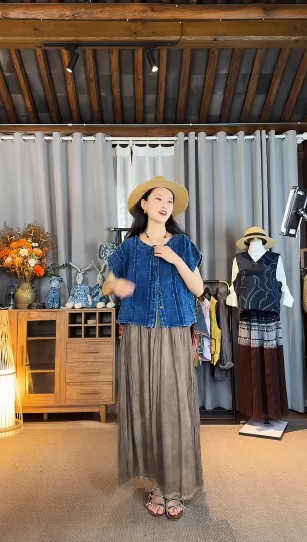 设计师款素纹流苏上衣