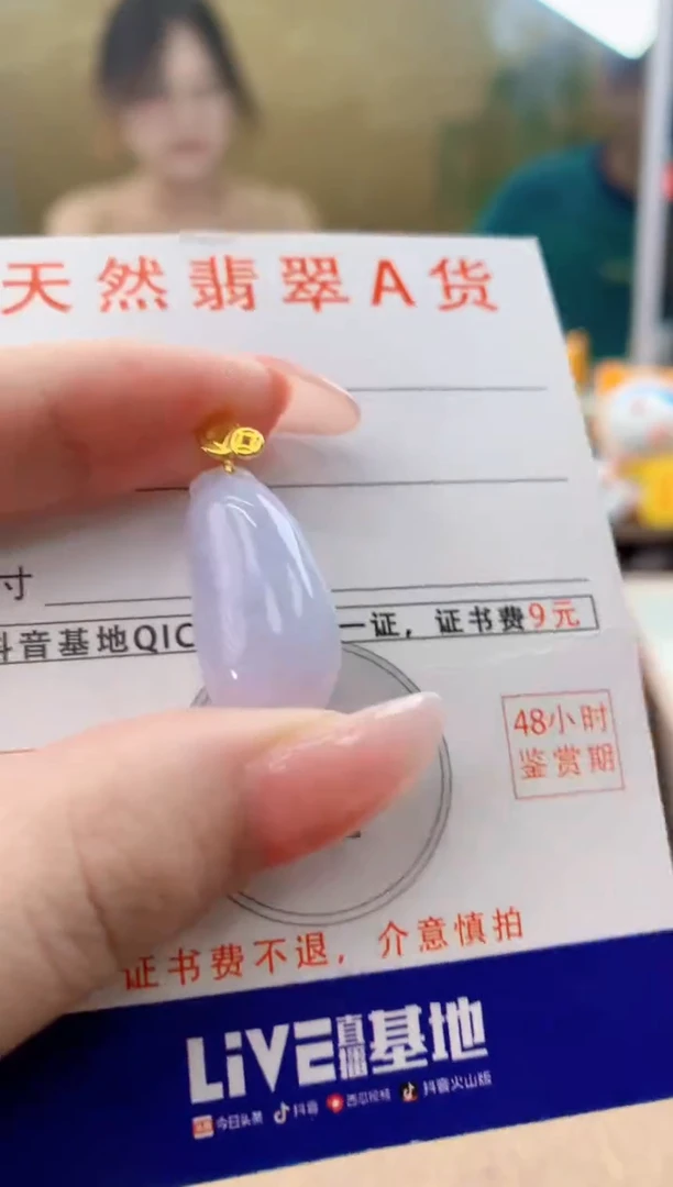 颈饰未镶嵌翡翠天然A货翡翠挂件