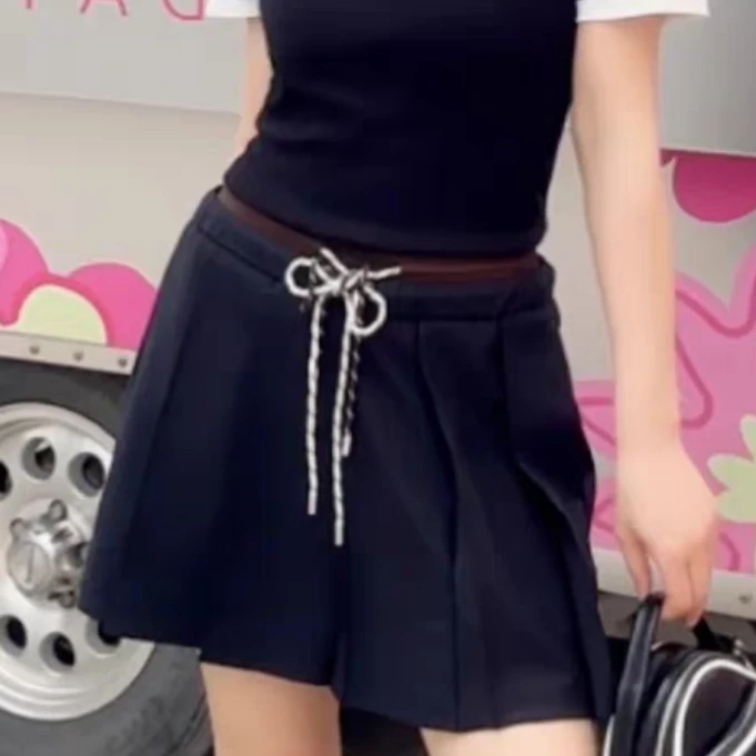 【济州岛】拼接腰头设计百褶裙 网家