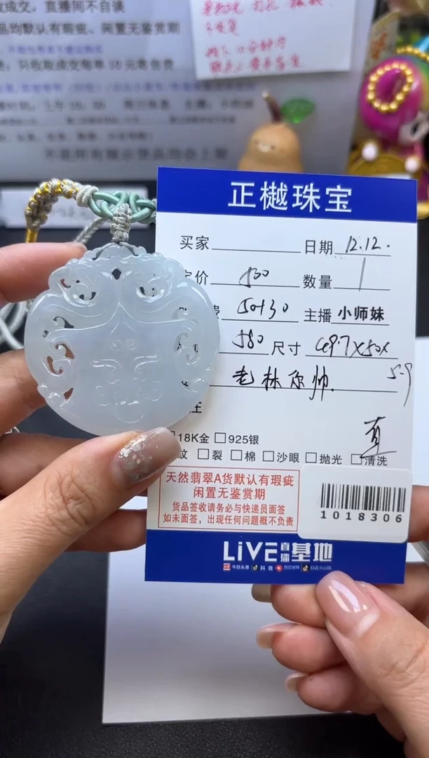 颈饰未镶嵌翡翠ZYZB-1018306