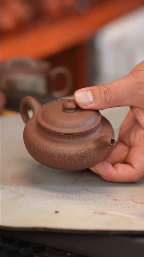 茶壶紫砂原矿手工制作