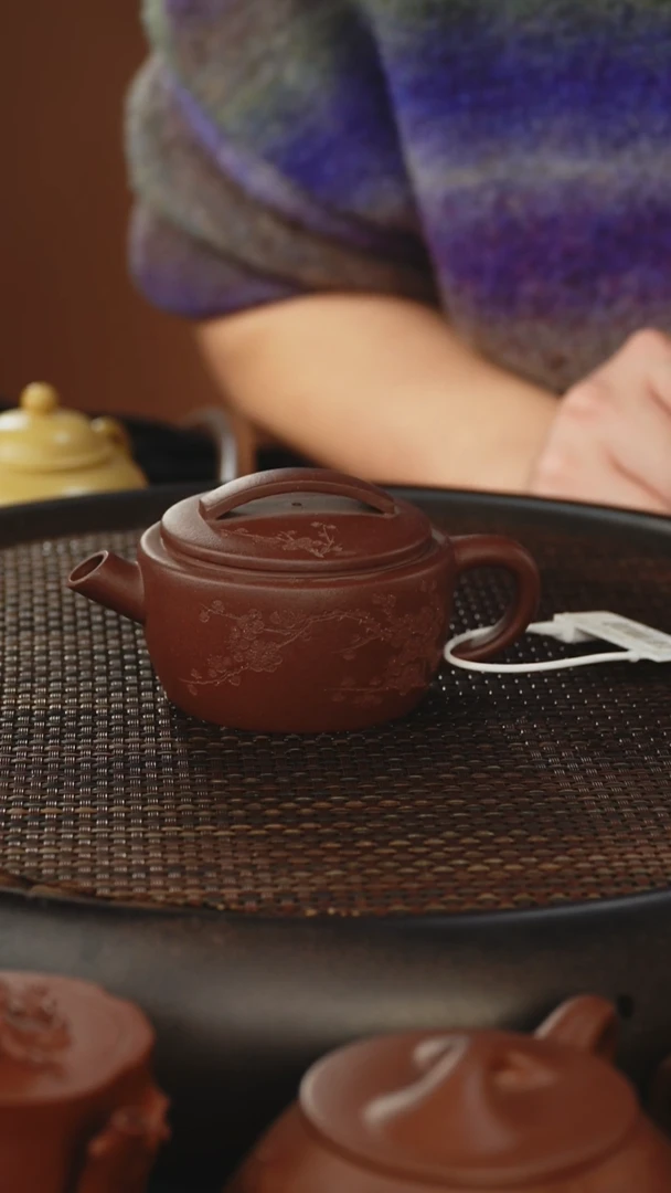 茶壶紫砂汉瓦 紫泥