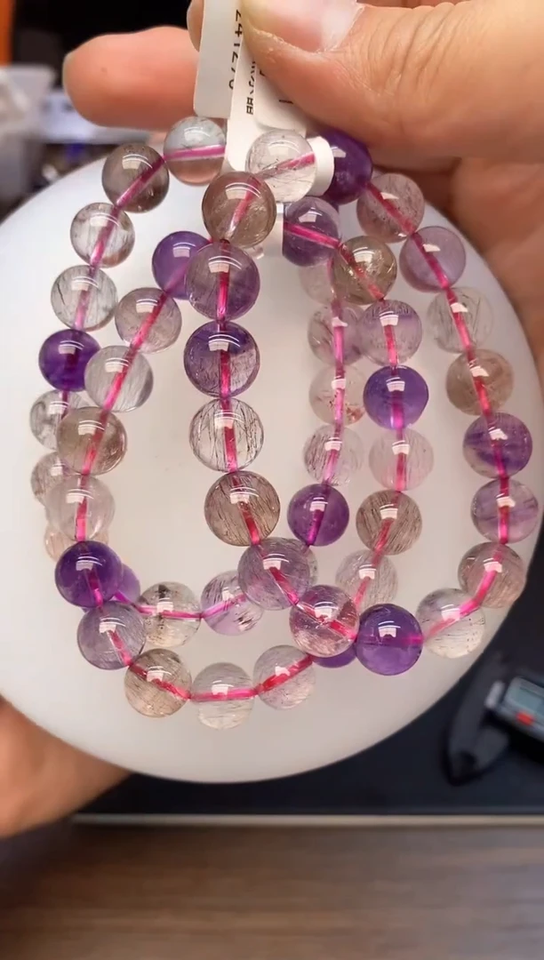 【闪购商品】水晶手串未镶嵌A105 仙女超七 10mm多样性发其一