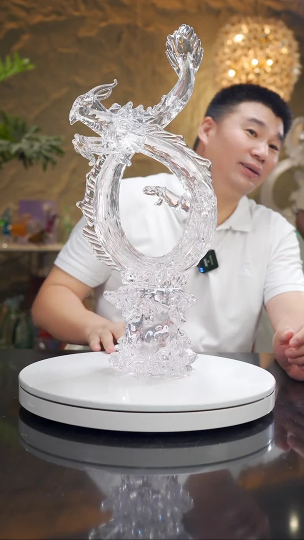 虎*福利设计款水晶龙摆件