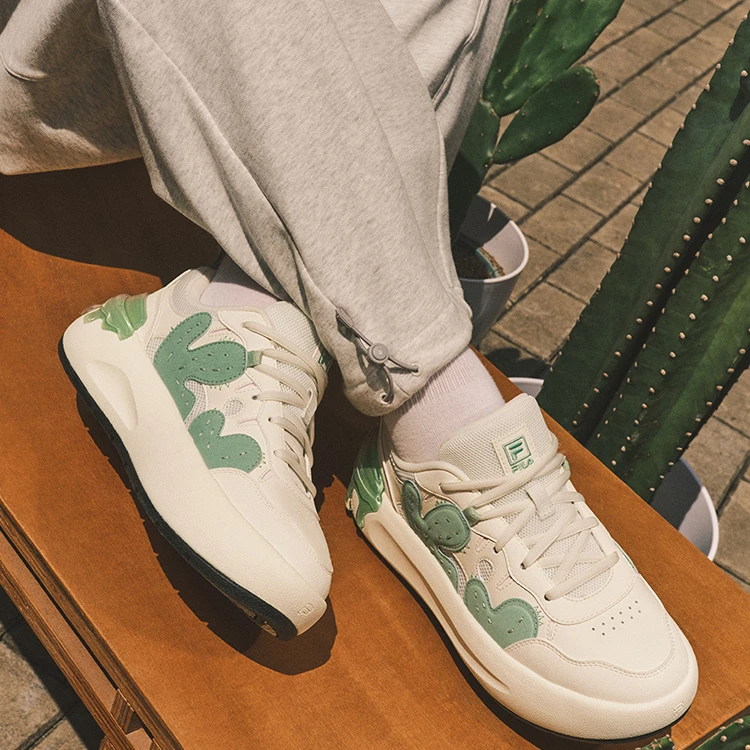 Fila/斐乐女鞋【仙人掌】夏季软底爆款新款户外舒适板鞋F12W531208F