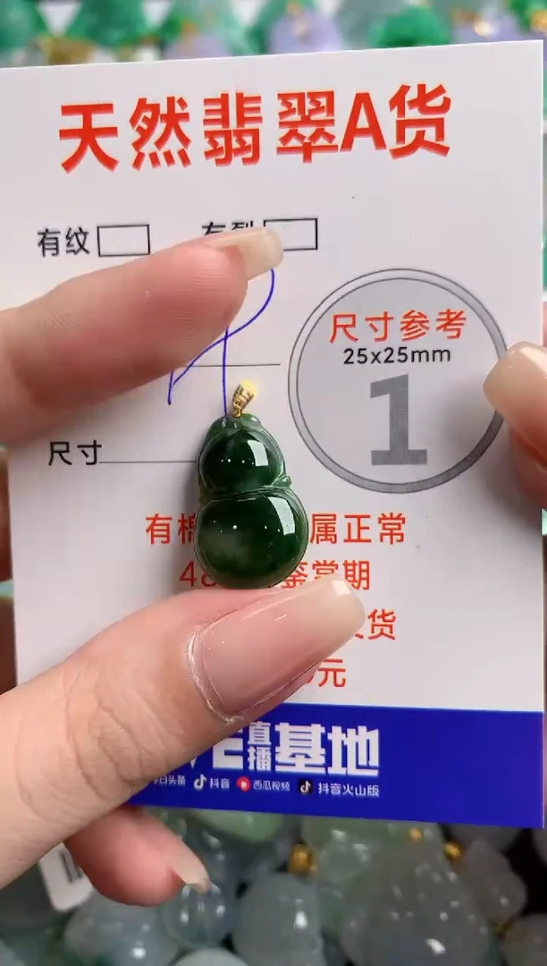 翡翠18K金镶嵌颈饰24000781