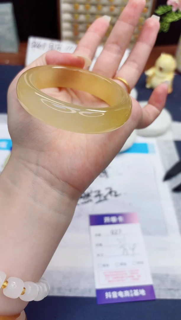 未镶嵌手镯石英质玉27-财气镯-圈口53