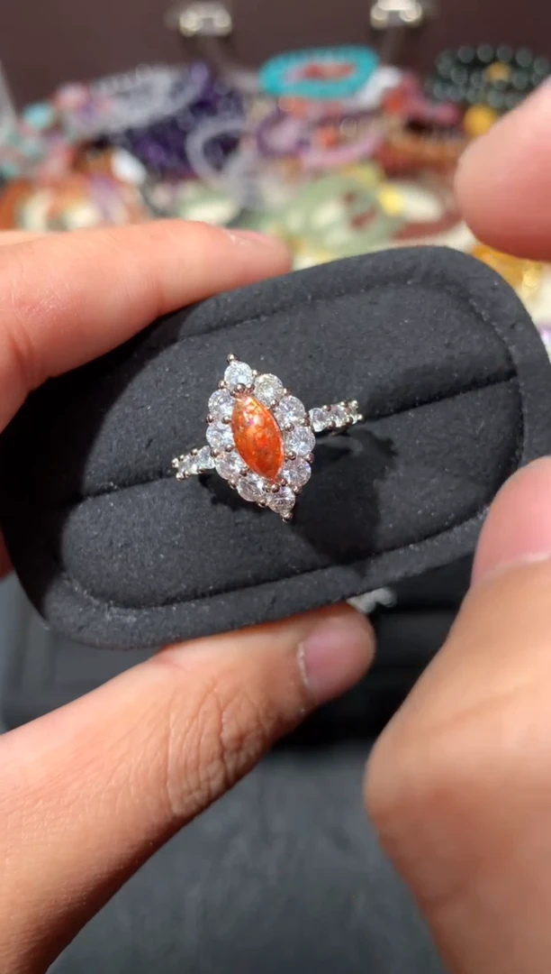 未镶嵌戒指日光石W43【多样性发其一】