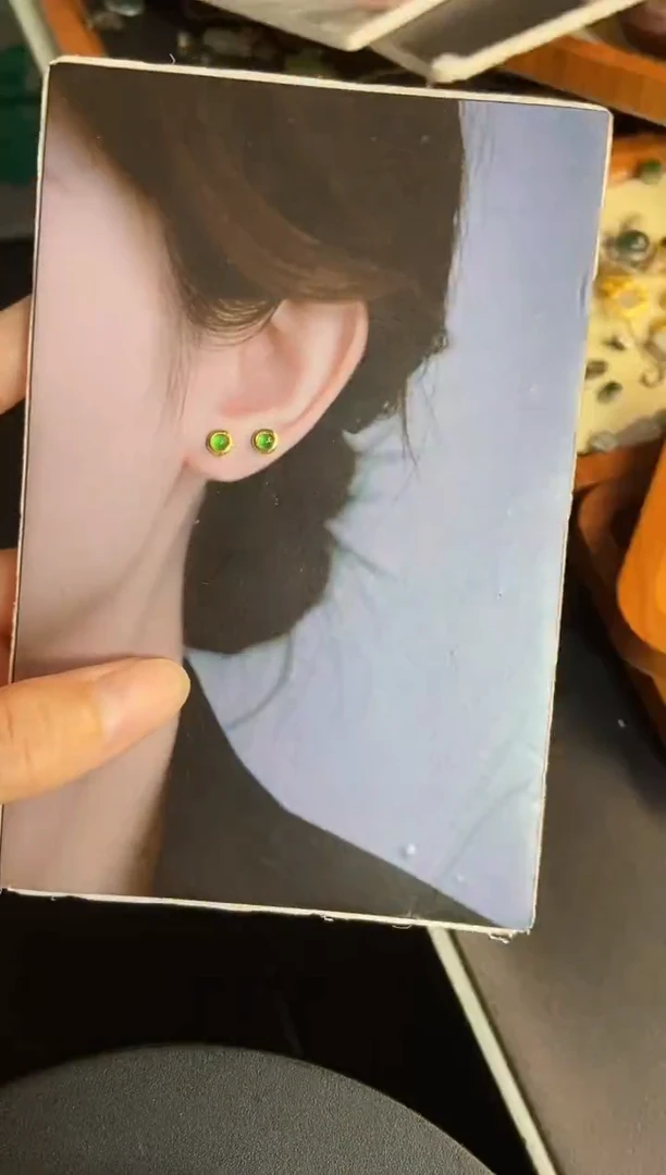 翡翠银S925镶嵌吊坠(不含链)1