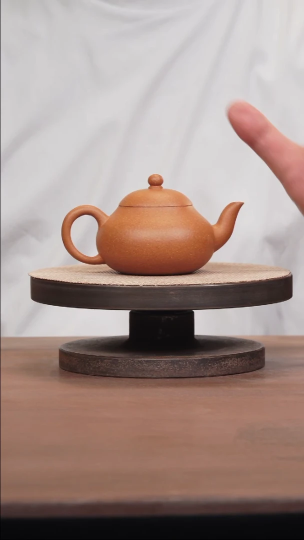 茶壶紫砂老黄段梨形