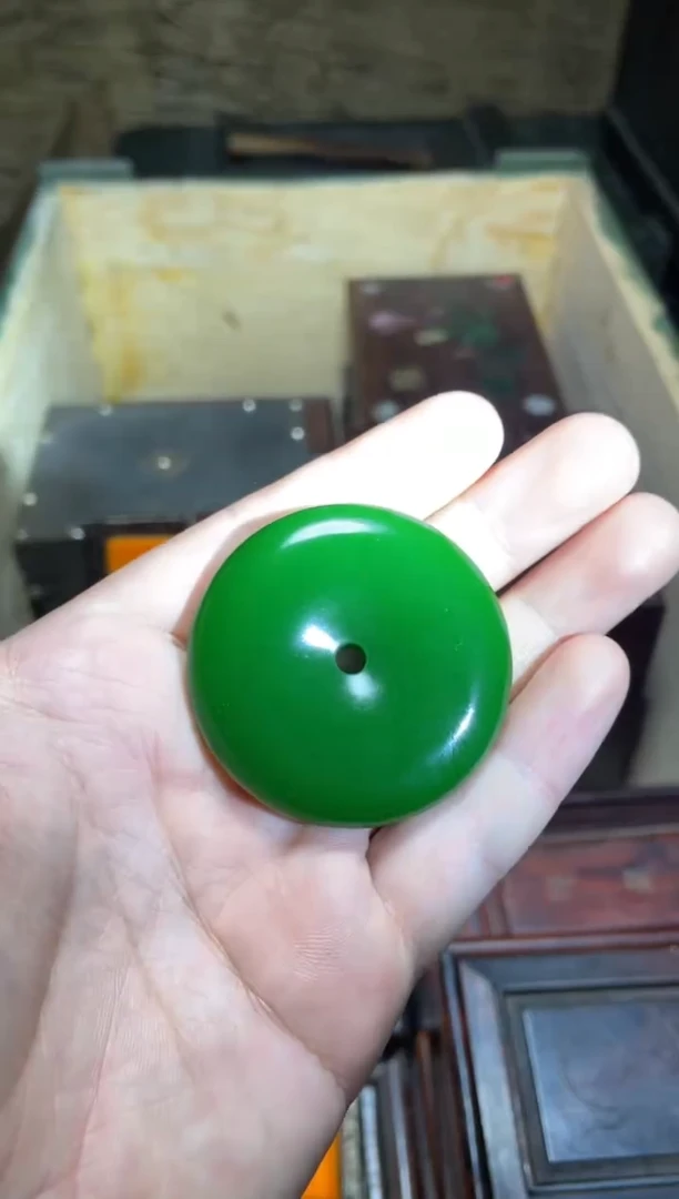 【闪购商品】绿平安扣1件