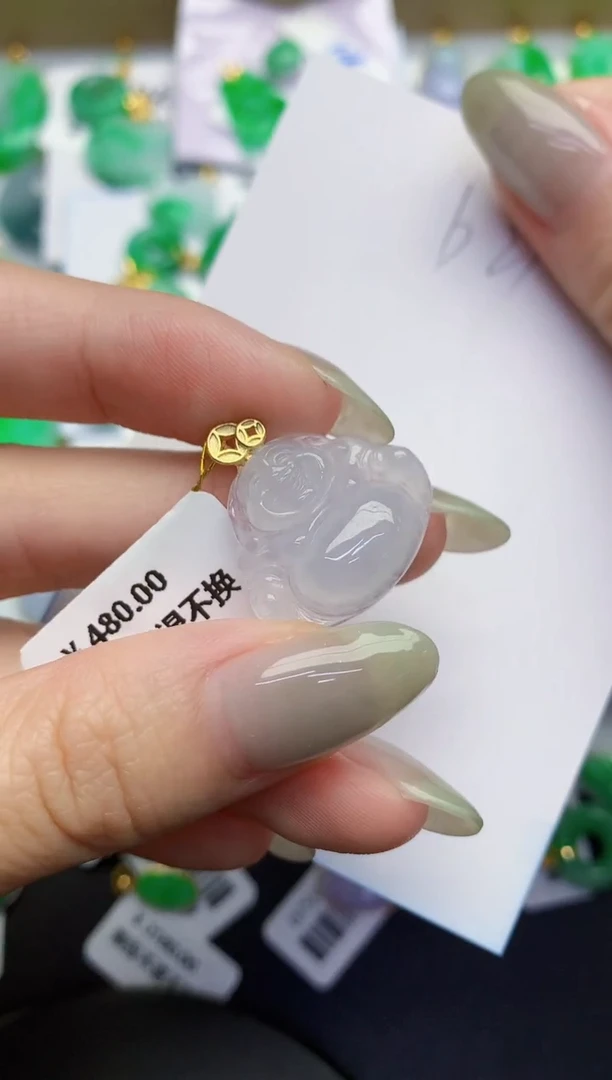 翡翠未镶嵌颈饰缅甸天然翡翠A货