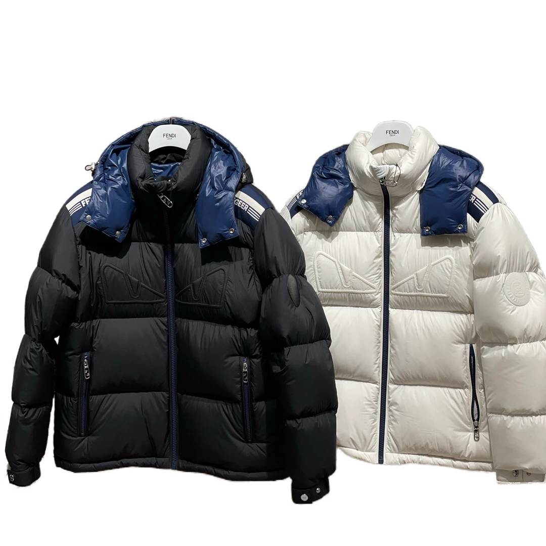 保暖厚款连帽无工艺外穿羽绒服男装休闲宽松外套潮流51521