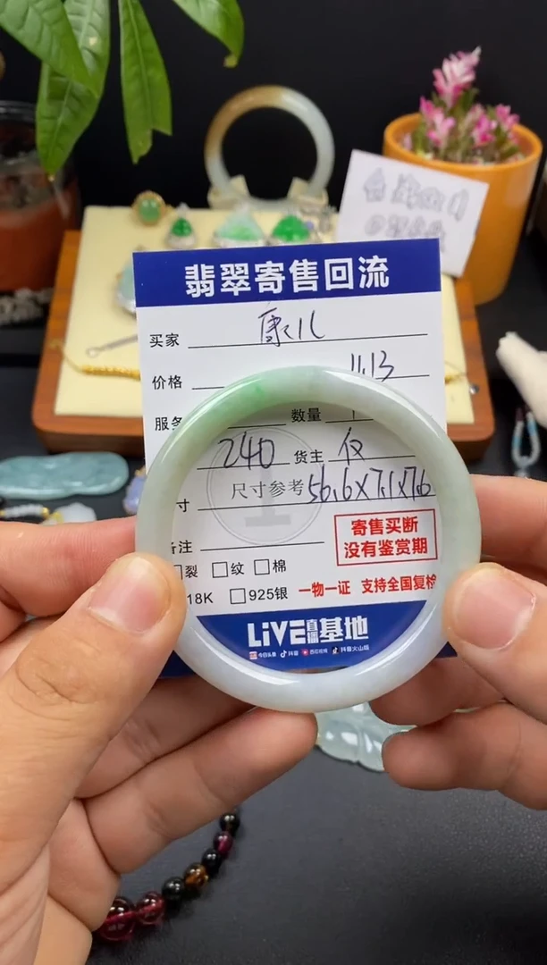 未镶嵌手镯翡翠3000387