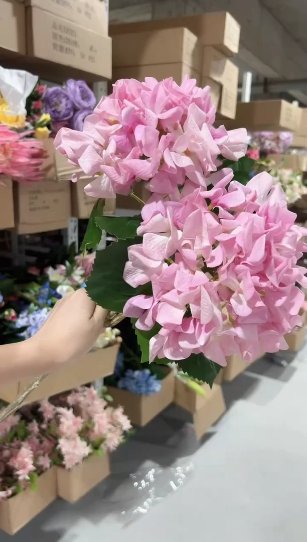 2枝粉色手感保湿绣球