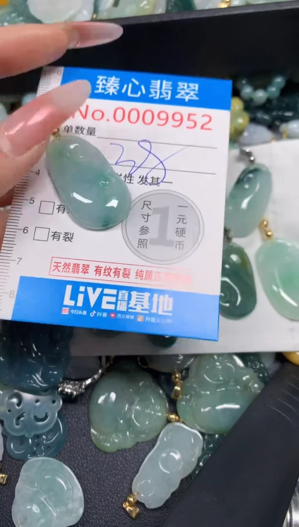 【闪购商品】翡翠颈饰未镶嵌含绳0009952