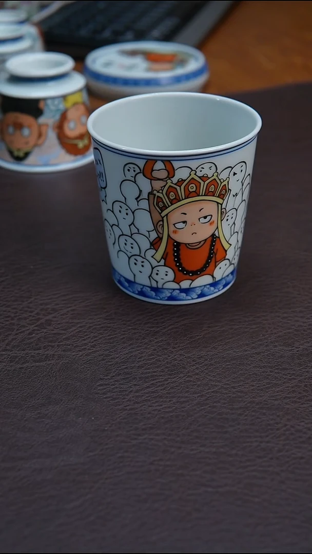 陶瓷杯景德镇手绘不想上班西游系列预售30天