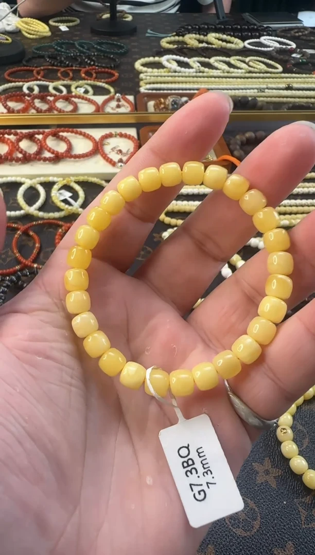 手串蜜蜡未镶嵌7.3mm老型