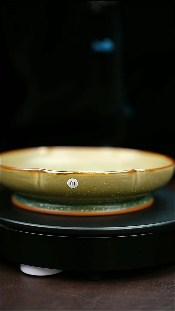 61#原矿钧瓷炉钧釉壶承