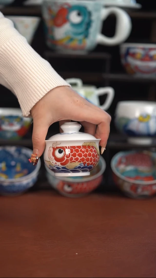 昨明陶瓷   盖碗