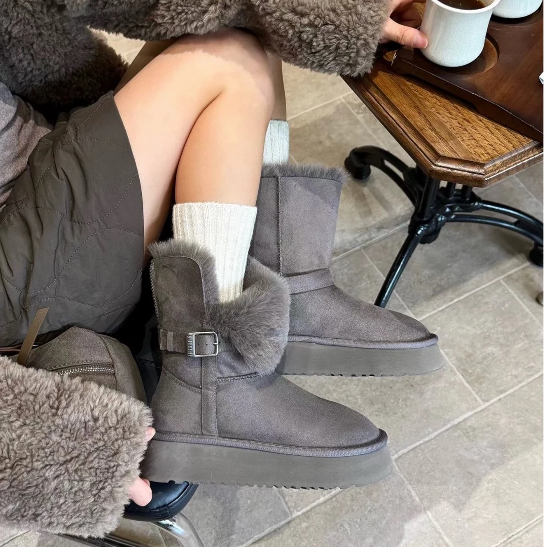 武汉蔓姐【雪地靴】冬季新款时尚舒适雪地靴 3881#