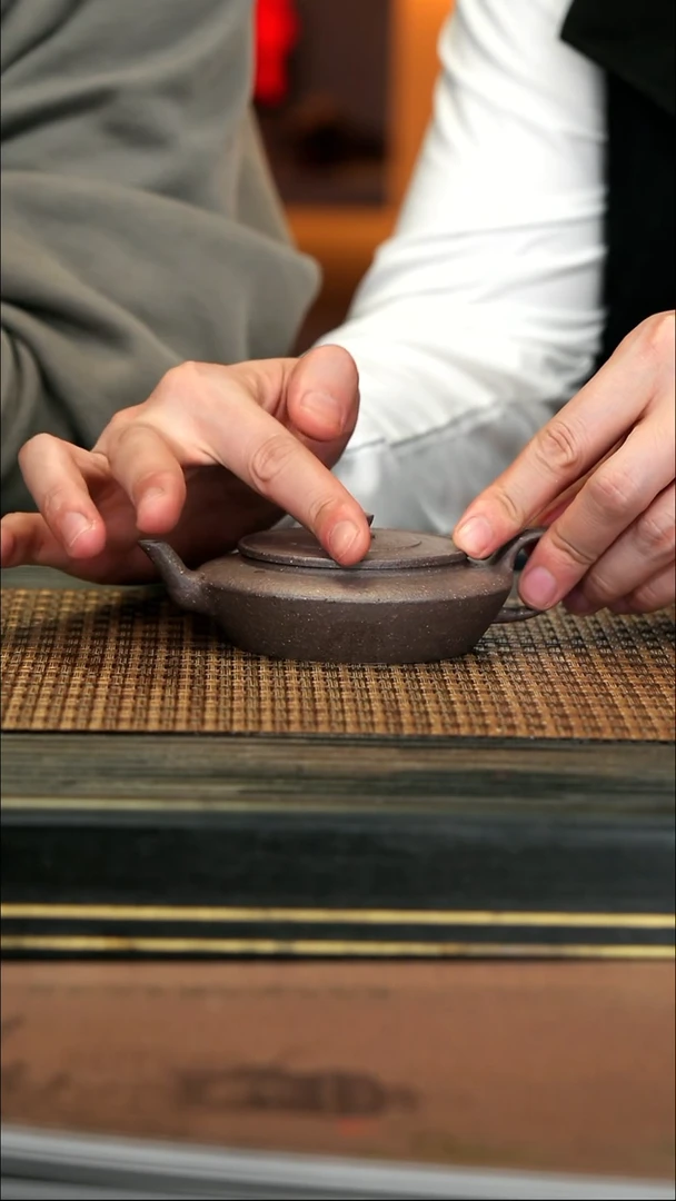 【闪购商品】紫砂茶壶TZP99汉扁 富贵土