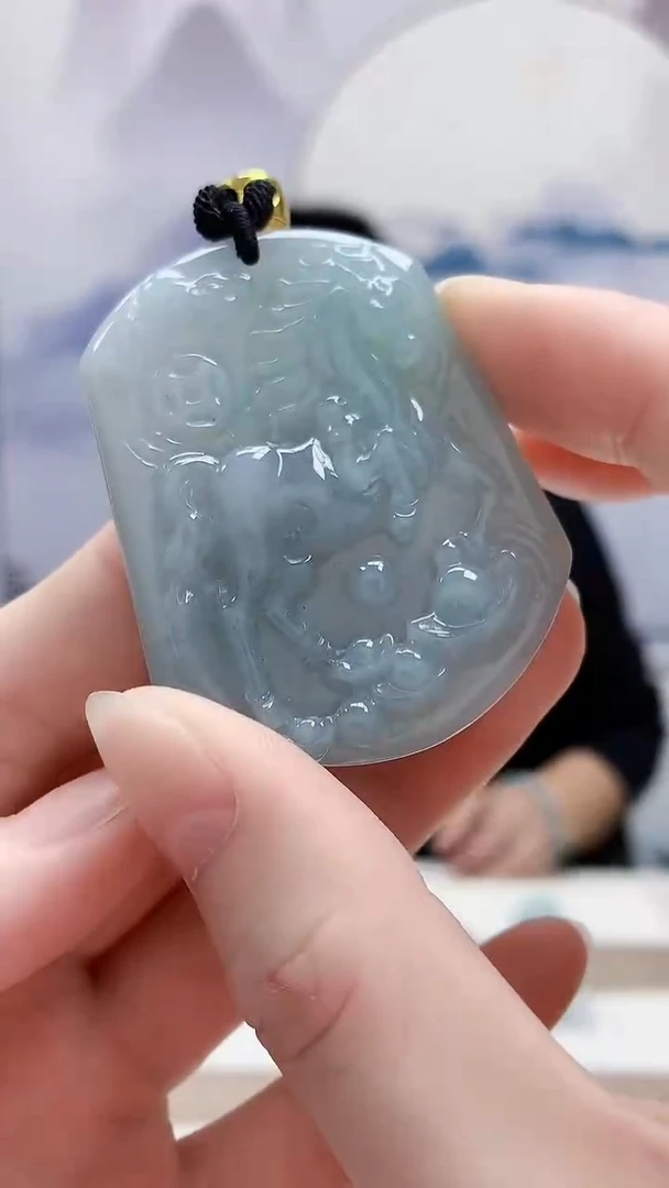 未镶嵌定制翡翠4831ry-毛货挂件29