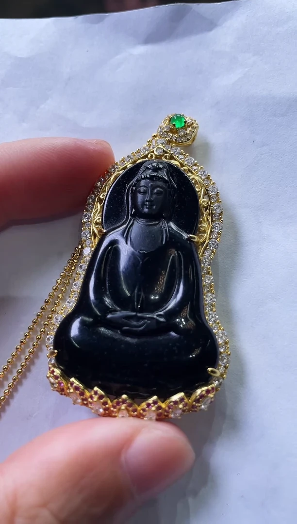 颈饰未镶嵌翡翠金澜翡翠12.25