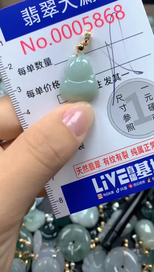 翡翠未镶嵌吊坠(不含链)5868
