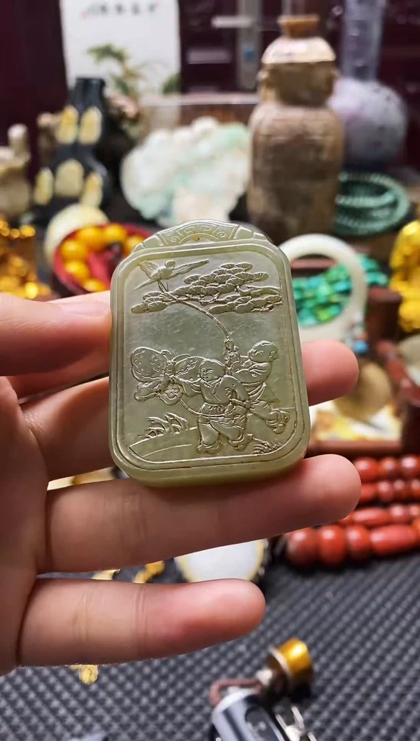 未镶嵌和田玉挂件牌子