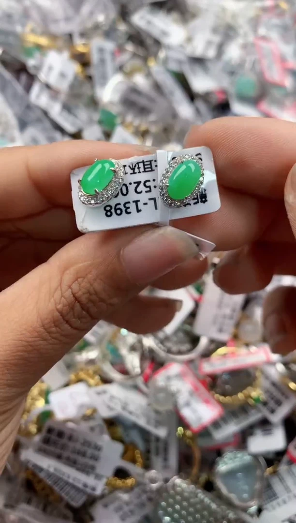 银S925镶嵌戒指翡翠999-----6