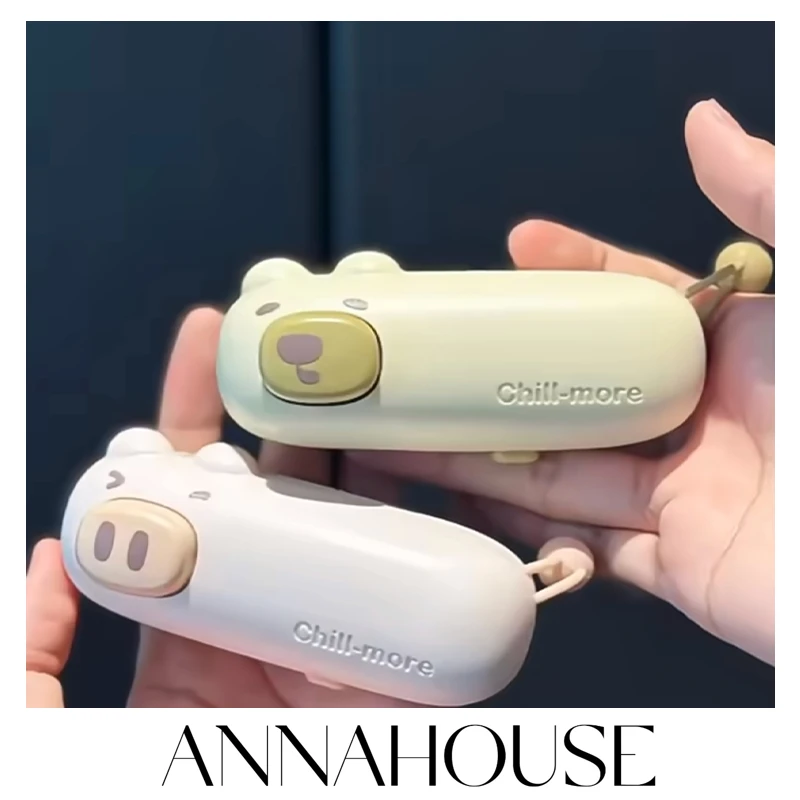 ANNAHOUSE猪猪封口器迷你便携式手持雪花酥机封包装冰箱贴ZXX