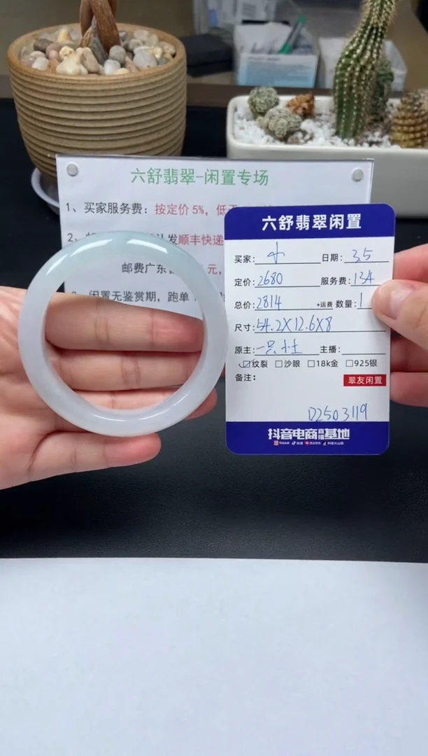 【闪购商品】翡翠手镯未镶嵌D2503119