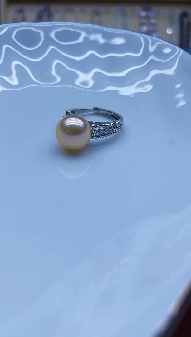 未镶嵌戒指淡水珍珠戒指多样性发其一