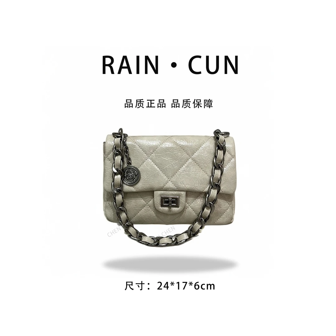 【YI CHEN】ZT-D9613-B-奶油白-高定轻奢时尚百搭潮流女士包包