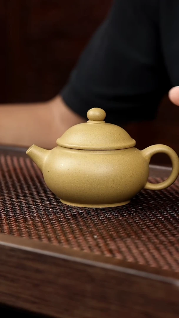 茶壶紫砂黄金段圆珠