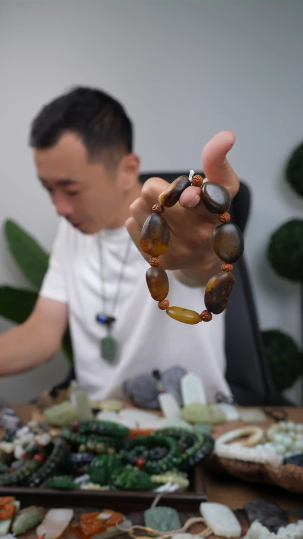 手串未镶嵌和田玉原石随行手串