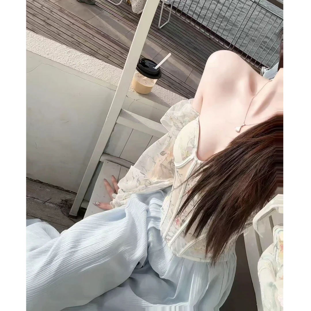 法式气质女神2025夏季新款ins性感一字肩甜美减龄上衣配休闲裤子