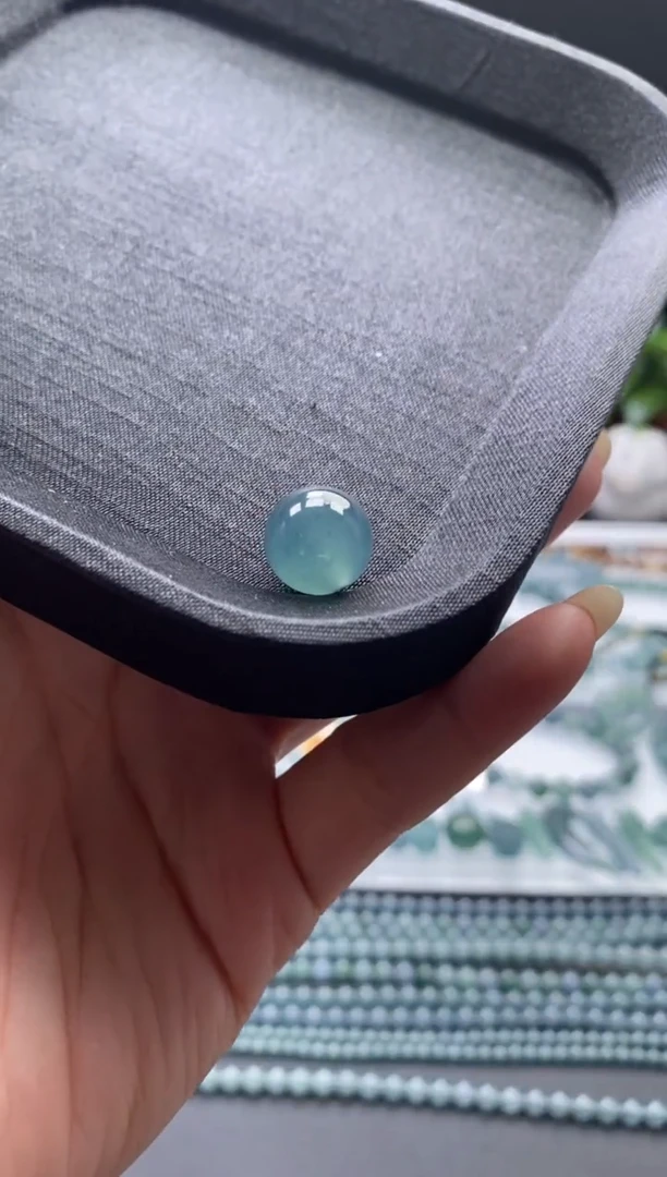 未镶嵌手链翡翠散珠卡12.5mm左右圆珠