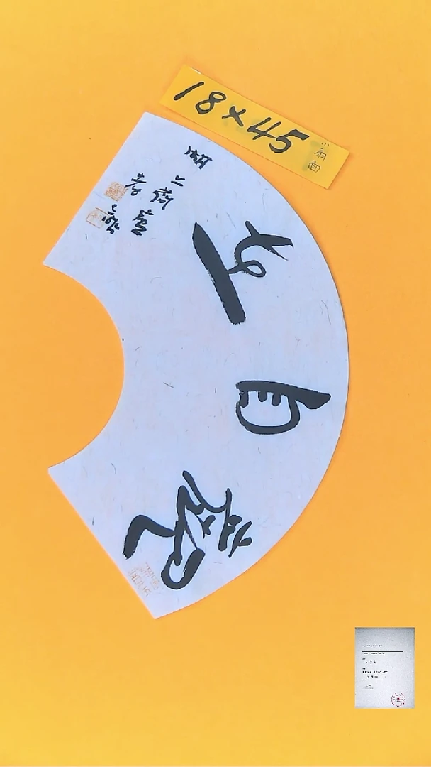 【闪购商品】书法江孝龙书法作品观自在扇面