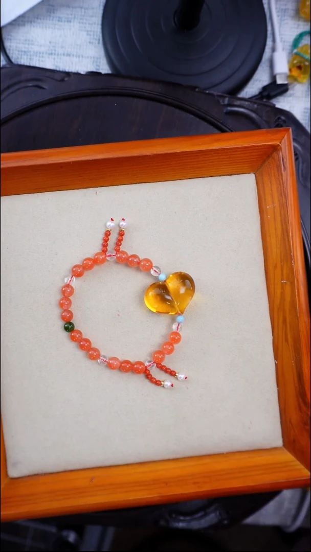 琥珀颈饰未镶嵌多样性发一