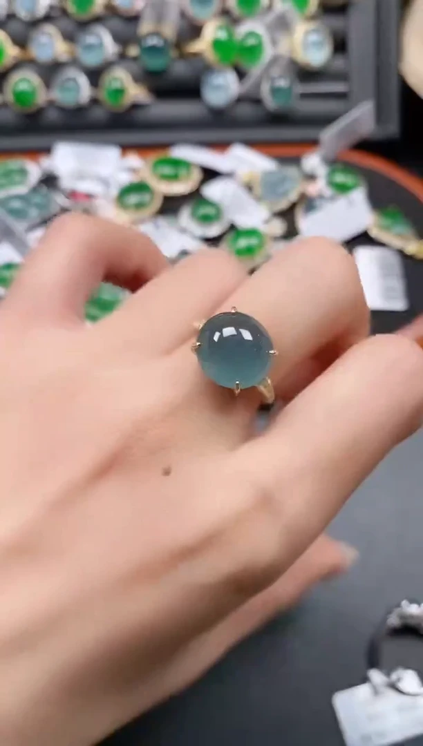 银S925镶嵌戒指翡翠1111
