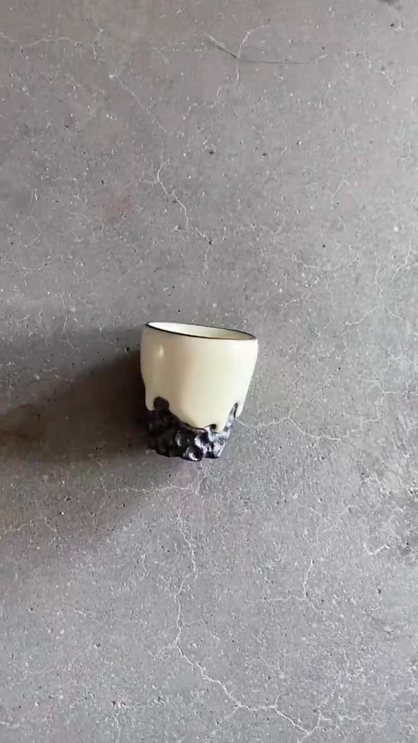 瓷片黄陶瓷茶具茶器