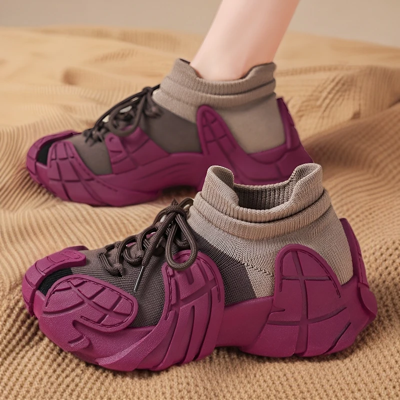 夏季网红爆款情侣2025新款八爪鱼女百搭单鞋飞织鞋夏季猫爪