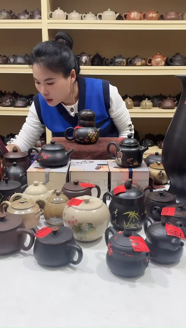 壶完品彩填西施壶  一壶两杯  731