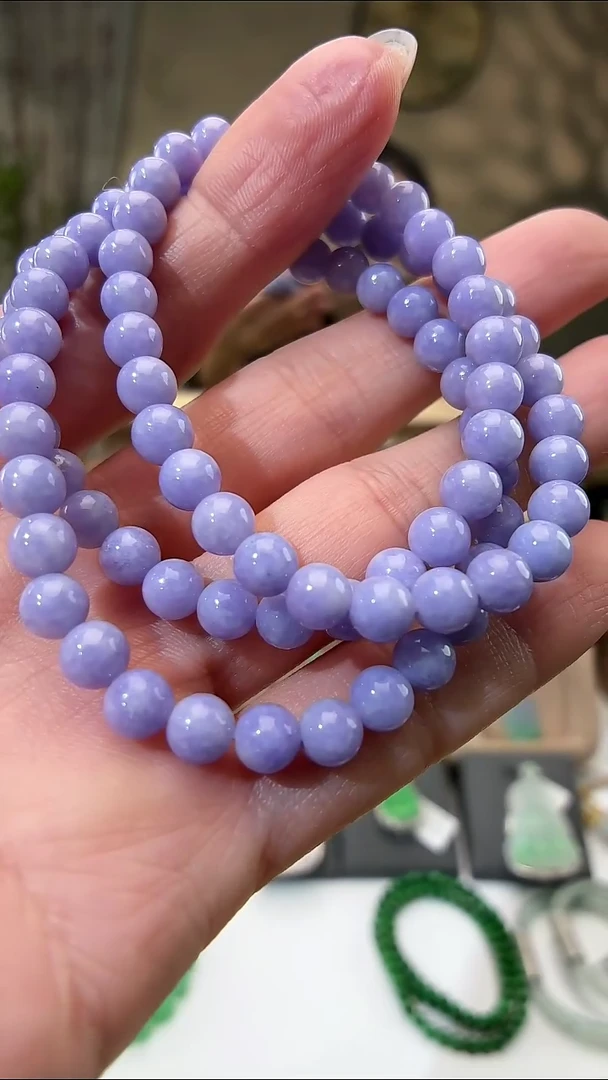 颈饰未镶嵌翡翠珠链